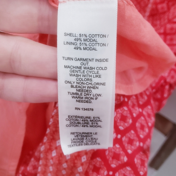 Vineyard Vines Tile Dress In Chelsea Geo Red Size Large - Picture 9 of 9